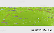 Physical Panoramic Map of Uralsk