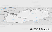 Silver Style Panoramic Map of Uralsk