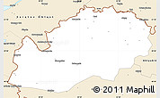 Classic Style Simple Map of Uralsk
