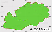 Political Simple Map of Uralsk, cropped outside