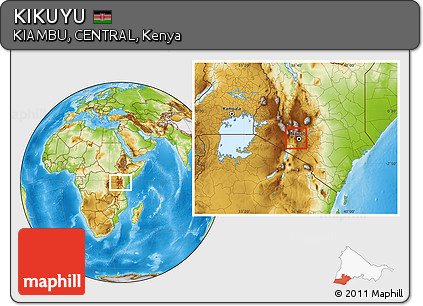 Physical Location Map of KIKUYU
