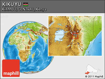 Physical Location Map of KIKUYU