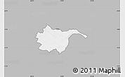 Gray Map of THIKA, single color outside