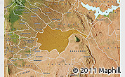 Physical Map of THIKA, satellite outside