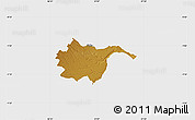 Physical Map of THIKA, single color outside