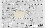 Shaded Relief Map of THIKA, desaturated