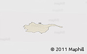 Shaded Relief Panoramic Map of THIKA, single color outside
