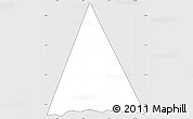 Silver Style Simple Map of MT. KENYA, cropped outside