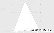 Silver Style Simple Map of MT. KENYA, single color outside