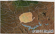 Satellite 3D Map of MWEA, darken
