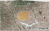 Satellite 3D Map of MWEA, semi-desaturated