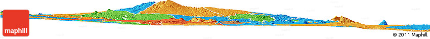 Satellite Horizon Map of MWEA, political outside