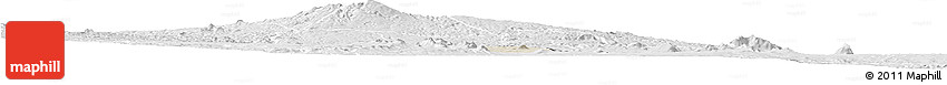 Shaded Relief Horizon Map of MWEA, lighten, desaturated