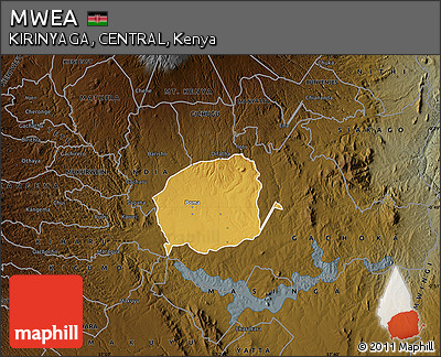 Physical Map of MWEA, darken