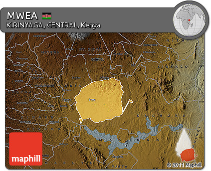 Physical Map of MWEA, darken