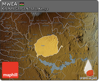 Physical Map of MWEA, darken