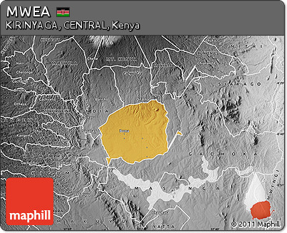 Physical Map of MWEA, desaturated