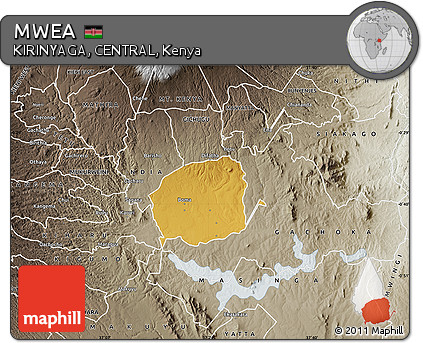 Physical Map of MWEA, semi-desaturated