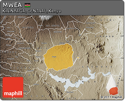 Physical Map of MWEA, semi-desaturated
