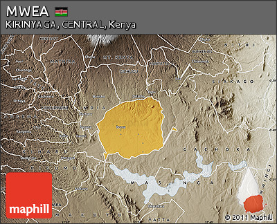 Physical Map of MWEA, semi-desaturated