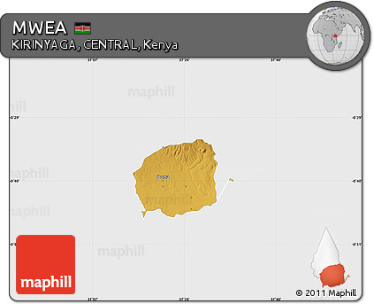 Physical Map of MWEA, single color outside