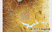Satellite Map of MWEA, physical outside