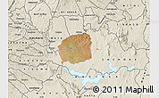 Satellite Map of MWEA, shaded relief outside