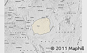 Shaded Relief Map of MWEA, desaturated