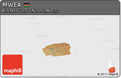 Satellite Panoramic Map of MWEA, single color outside