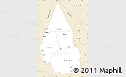 Classic Style Simple Map of KIRINYAGA