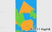 Political Simple Map of KIRINYAGA
