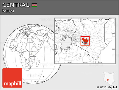 Blank Location Map of CENTRAL