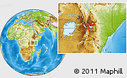 Physical Location Map of MAKUYU, highlighted parent region