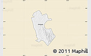 Classic Style Map of NDARAGWA, single color outside