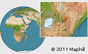 Satellite Location Map of KIENI EAST