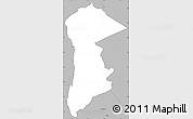 Gray Simple Map of KIENI EAST