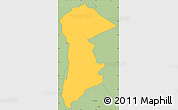 Savanna Style Simple Map of KIENI EAST