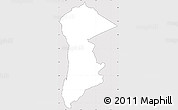 Silver Style Simple Map of KIENI EAST, cropped outside