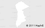 Silver Style Simple Map of KIENI EAST, single color outside