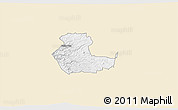 Classic Style 3D Map of KIENI WEST, single color outside