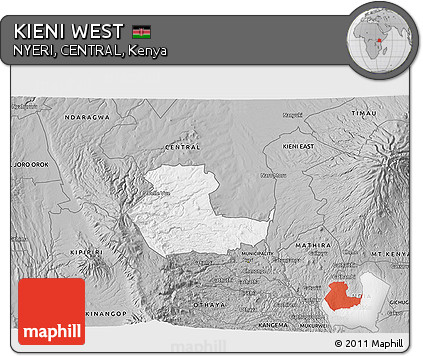 Gray 3D Map of KIENI WEST