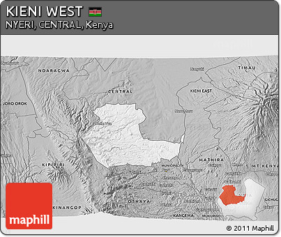 Gray 3D Map of KIENI WEST