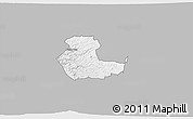 Gray 3D Map of KIENI WEST, single color outside
