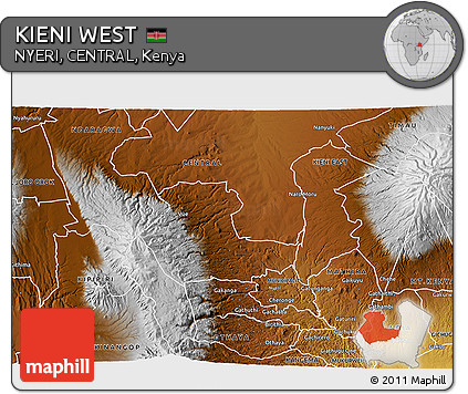 Physical 3D Map of KIENI WEST