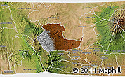 Physical 3D Map of KIENI WEST, satellite outside