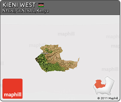 Satellite 3D Map of KIENI WEST, cropped outside