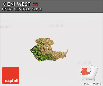 Satellite 3D Map of KIENI WEST, cropped outside