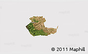 Satellite 3D Map of KIENI WEST, cropped outside