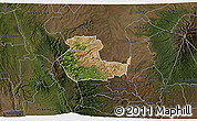 Satellite 3D Map of KIENI WEST, darken