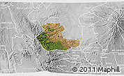 Satellite 3D Map of KIENI WEST, lighten, desaturated